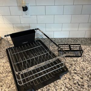 Cuisinart Silver and Black Dish Rack